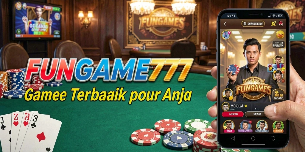 Screenshot gameplay FUNGAME777 yang menampilkan aksi poker seru.