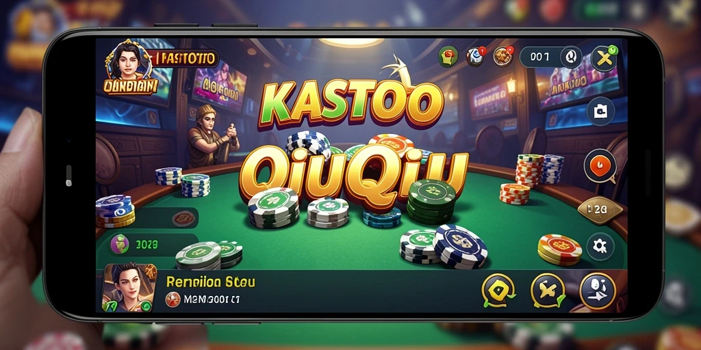 Screenshot KASTOTO menampilkan gameplay QiuQiu yang menegangkan.