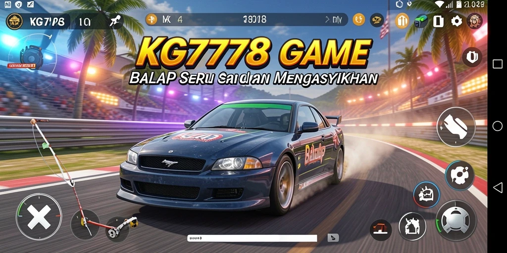 Tangkapan layar gameplay menampilkan aksi balap yang mendebarkan dan cepat.