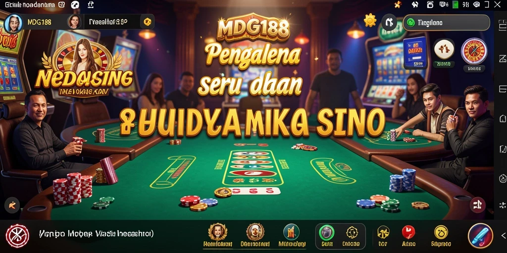 Tampilan gameplay menawan dari MDG188 yang menampilkan suasana kasino.