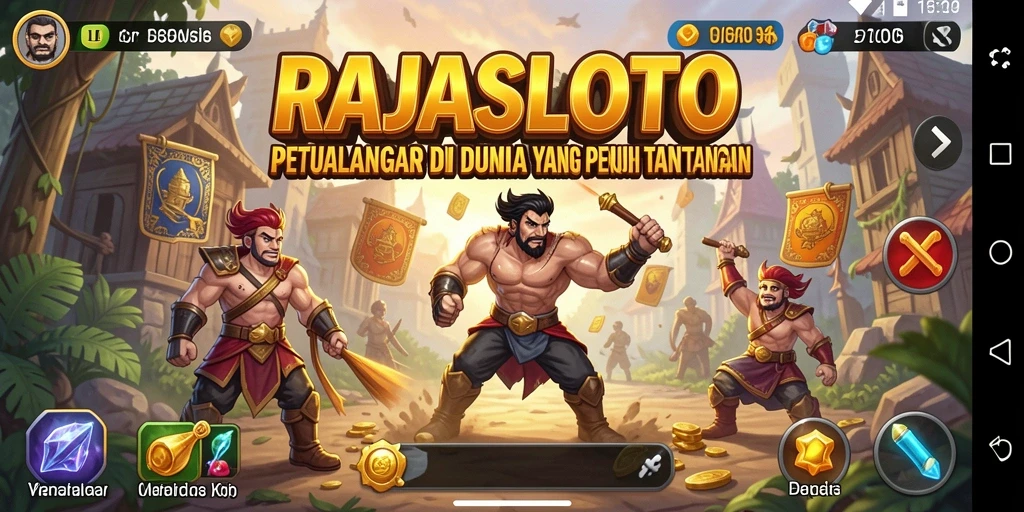 Tampilan gameplay petualangan menegangkan di RAJASLOTO.
