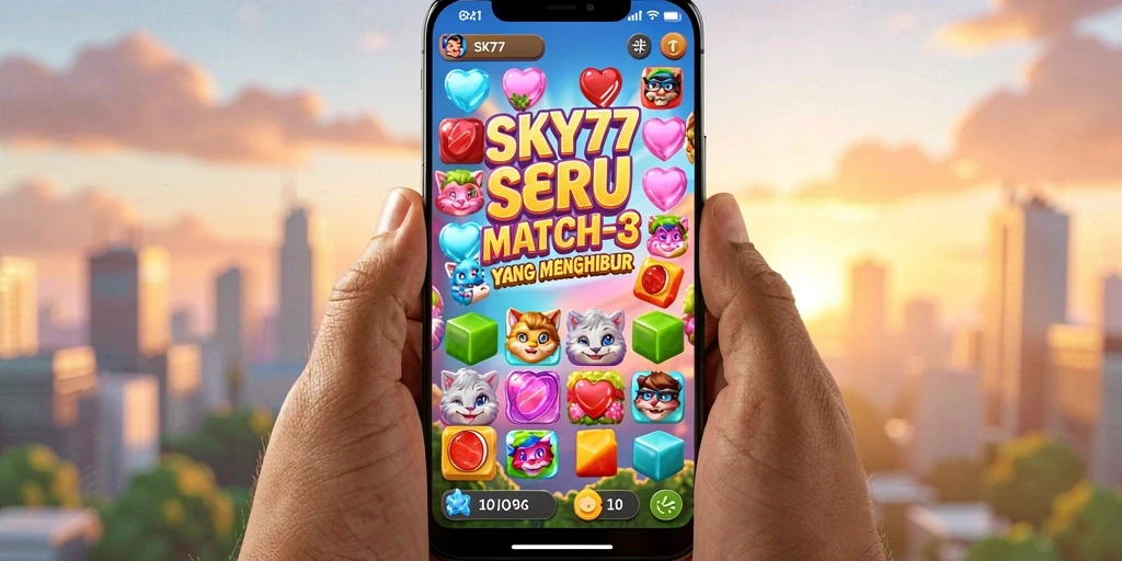 Tangkapan layar gameplay <strong>SKY77</strong> dengan elemen-elemen berwarna cerah yang menyenangkan.