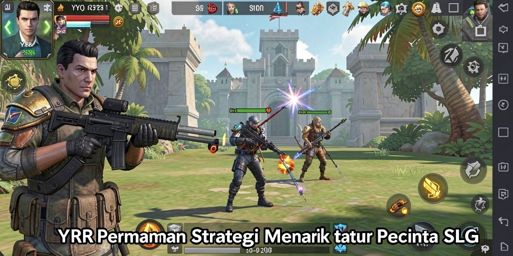 Tampilan gameplay menarik dari YYRR dengan aksi strategi seru.